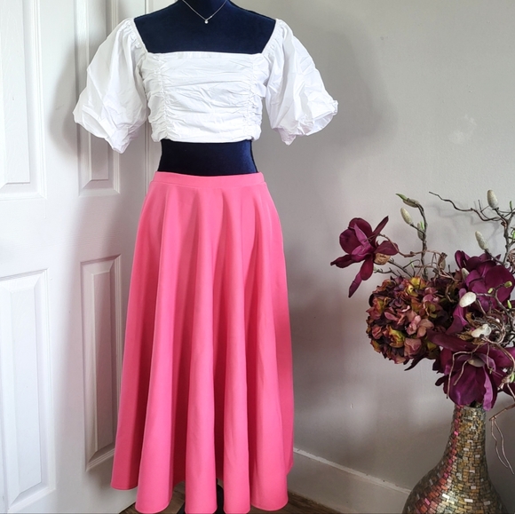 ASOS SCUBA FULL LENTH SWING SKIRT NWOT - Picture 4 of 6